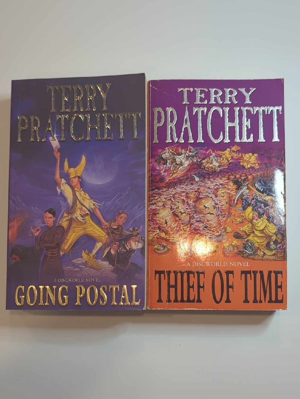 Terry Pratchett Vintage Paperback Novels Lot Of 2